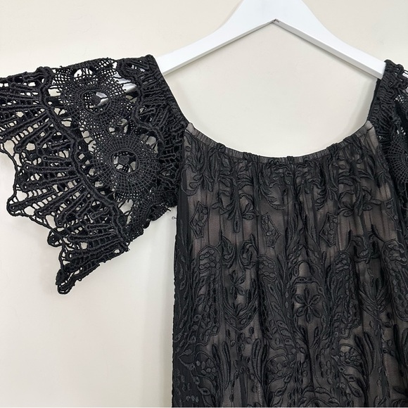 Sky lliana Lace Off-Shoulder Mini Dress in Black - Picture 7 of 11